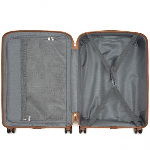 Kono KSK2591 Hard Shell Medium Suitcase - 24 Inch