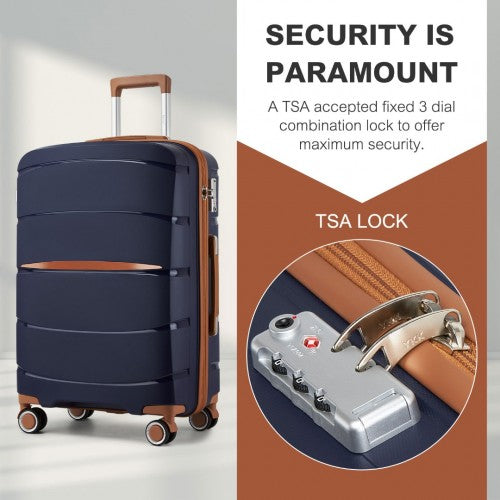 Kono KSK2591 Hard Shell Large Suitcase - 28 Inch