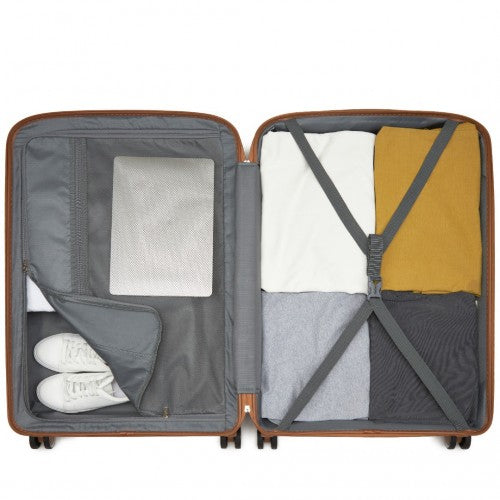 Kono KSK2591 Hard Shell Large Suitcase - 28 Inch