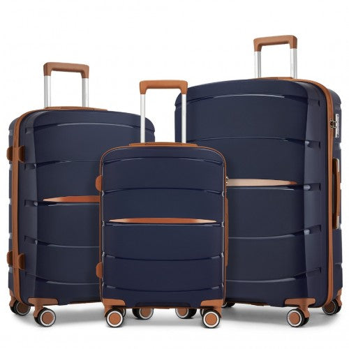 Kono KSK2591 Hard Shell 3 Piece Suitcase Set