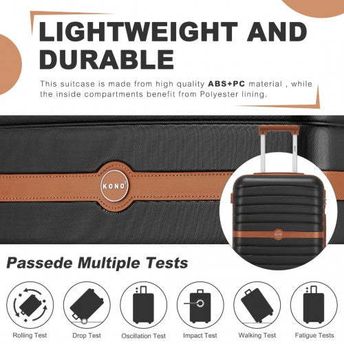 Kono KSK2592 Hard Shell Medium Suitcase - 24 Inch