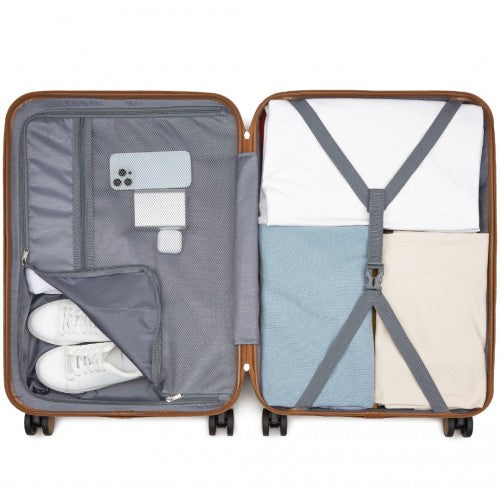 Kono KSK2592 Hard Shell Medium Suitcase - 24 Inch