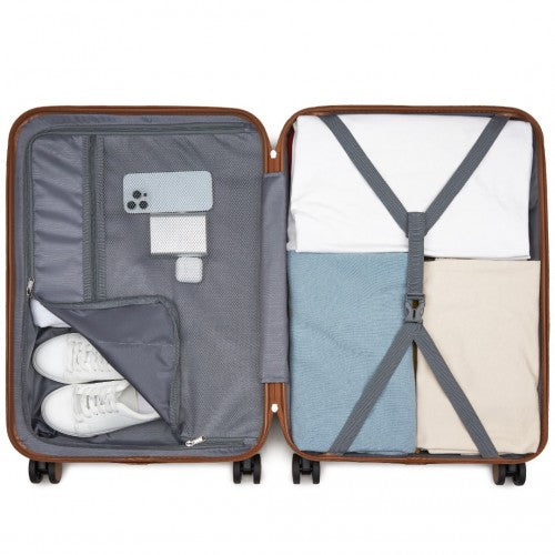 Kono KSK2592 Hard Shell Medium Suitcase - 24 Inch