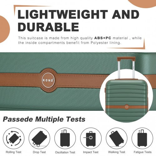 Kono KSK2592 Hard Shell Medium Suitcase - 24 Inch