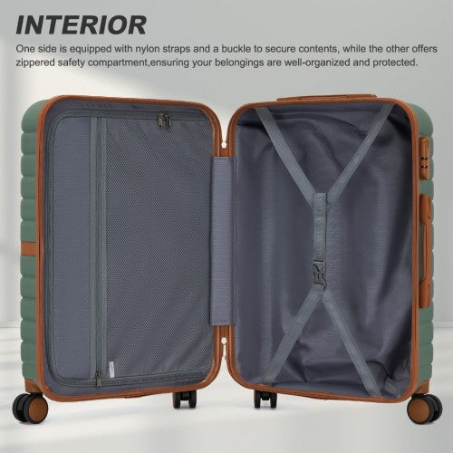 Kono KSK2592 Hard Shell Cabin Suitcase - 20 Inch