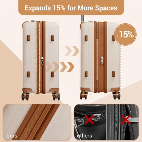 Kono KSK2594 Hard Shell Cabin Suitcase - 20 Inch