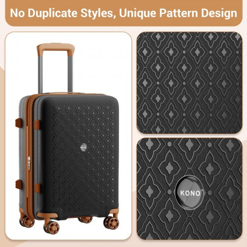 Kono KSK2594 Hard Shell Cabin Suitcase - 20 Inch