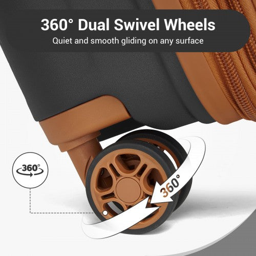 Kono KSK2594 Hard Shell Cabin Suitcase - 20 Inch