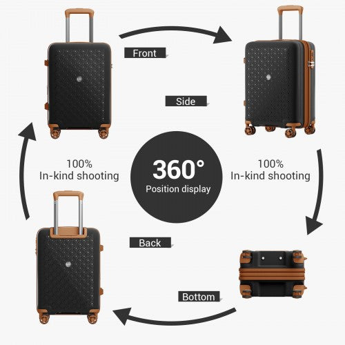 Kono KSK2594 Hard Shell Cabin Suitcase - 20 Inch