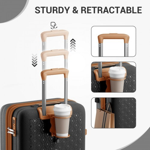 Kono KSK2594 Hard Shell Cabin Suitcase - 20 Inch