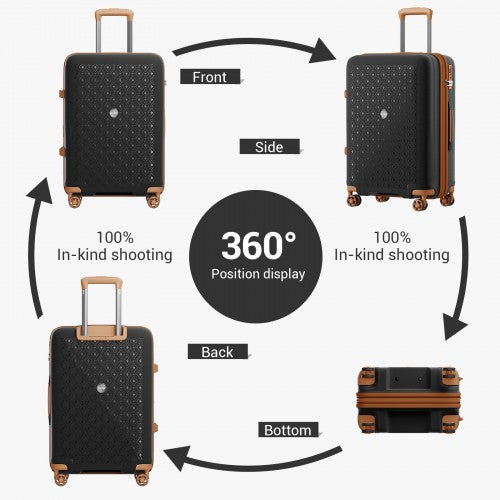 Kono KSK2594 Hard Shell Medium Suitcase - 24 Inch