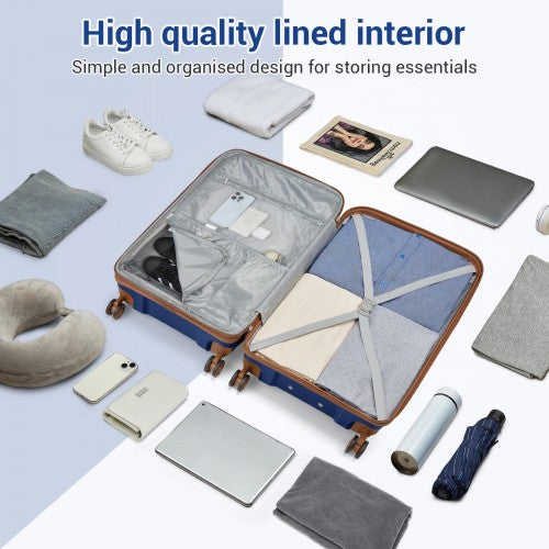 Kono KSK2594 Hard Shell Cabin Suitcase - 20 Inch