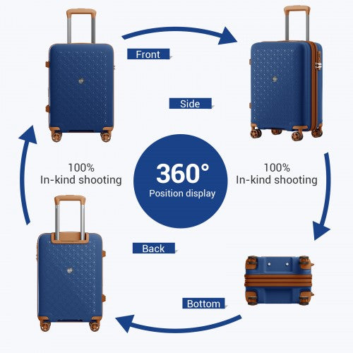 Kono KSK2594 Hard Shell Cabin Suitcase - 20 Inch