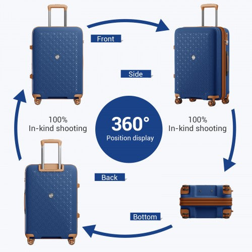 Kono KSK2594 Hard Shell Medium Suitcase - 24 Inch