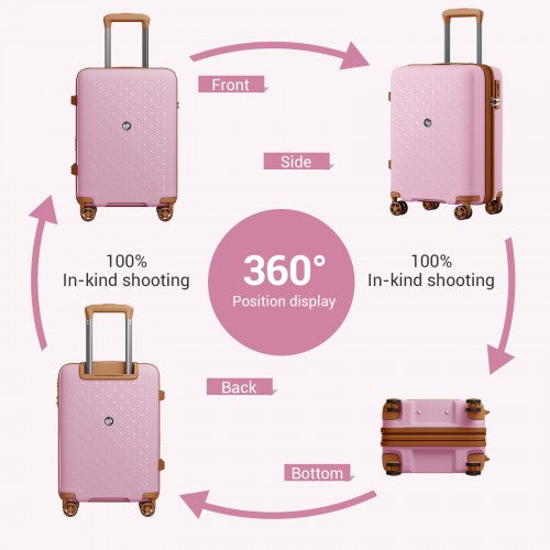 Kono KSK2594 Hard Shell Cabin Suitcase - 20 Inch