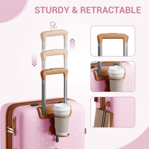 Kono KSK2594 Hard Shell Cabin Suitcase - 20 Inch