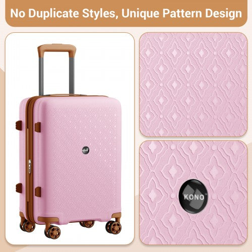 Kono KSK2594 Hard Shell Cabin Suitcase - 20 Inch