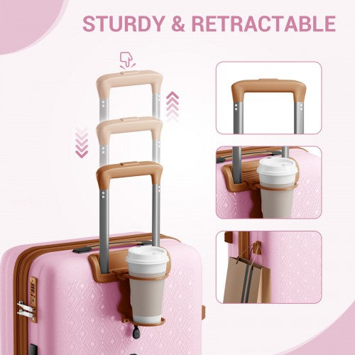 Kono KSK2594 Hard Shell Medium Suitcase - 24 Inch