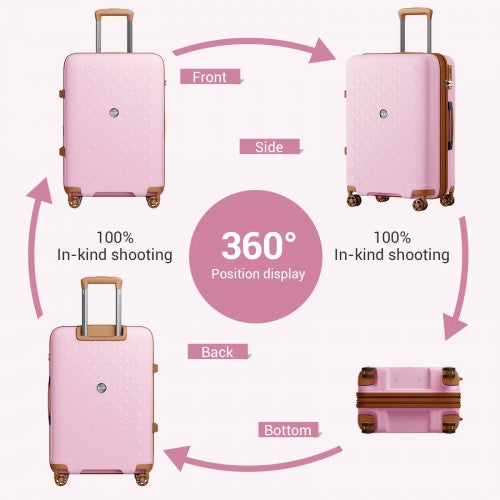 Kono KSK2594 Hard Shell Medium Suitcase - 24 Inch