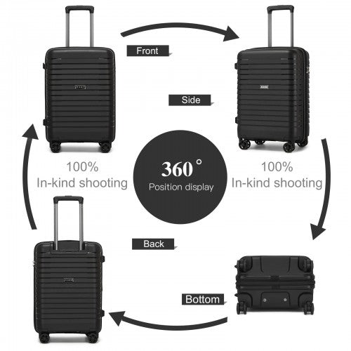 Kono KSK2595 Hard Shell Cabin Suitcase - 20 Inch