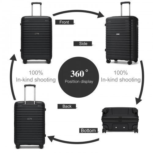 Kono KSK2595 Hard Shell Medium Suitcase - 24 Inch