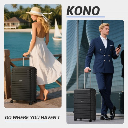 Kono KSK2595 Hard Shell 2 Piece Suitcase Set