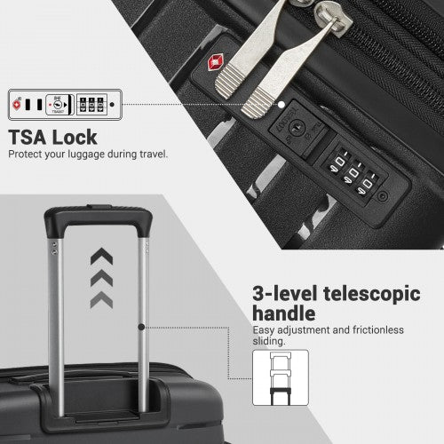 Kono KSK2595 Hard Shell Cabin Suitcase - 20 Inch