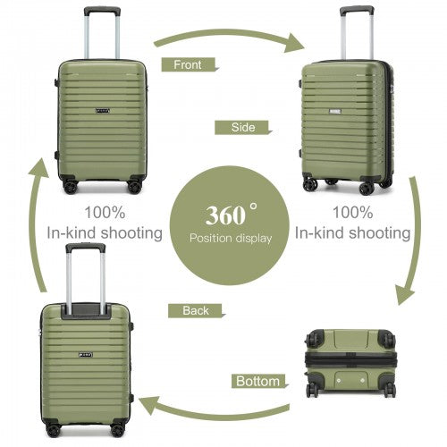 Kono KSK2595 Hard Shell Cabin Suitcase - 20 Inch