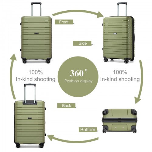 Kono KSK2595 Hard Shell 2 Piece Suitcase Set