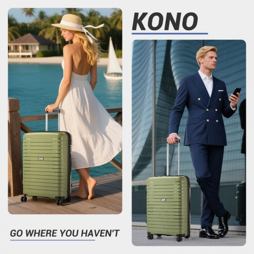 Kono KSK2595 Hard Shell Medium Suitcase - 24 Inch