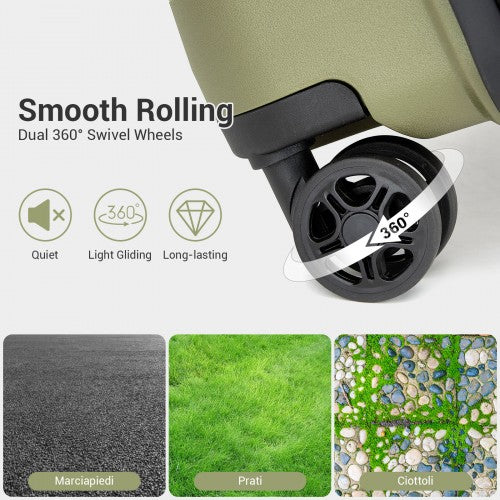 Kono KSK2595 Hard Shell 2 Piece Suitcase Set