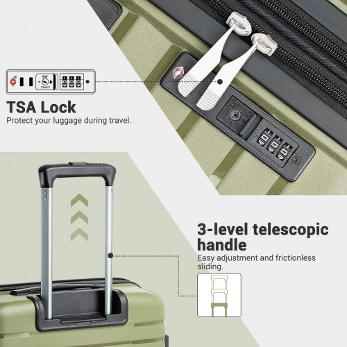 Kono KSK2595 Hard Shell Medium Suitcase - 24 Inch