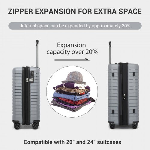 Kono KSK2595 Hard Shell Cabin Suitcase - 20 Inch