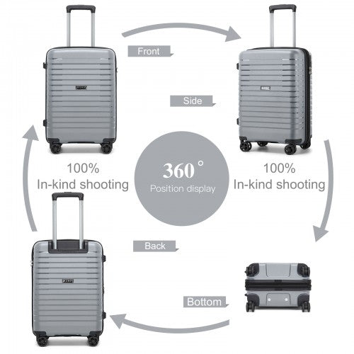 Kono KSK2595 Hard Shell Cabin Suitcase - 20 Inch