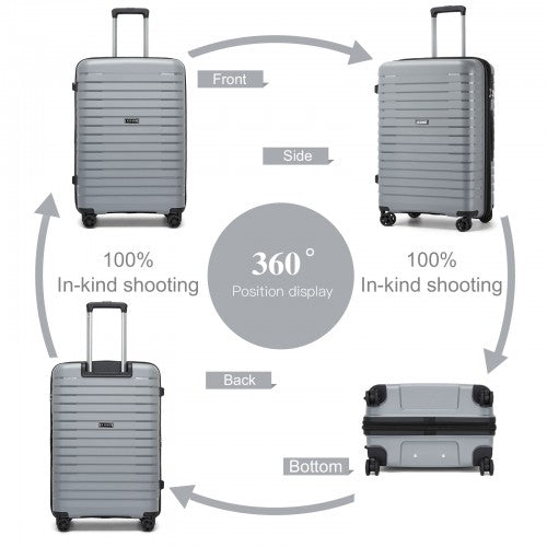Kono KSK2595 Hard Shell Medium Suitcase - 24 Inch