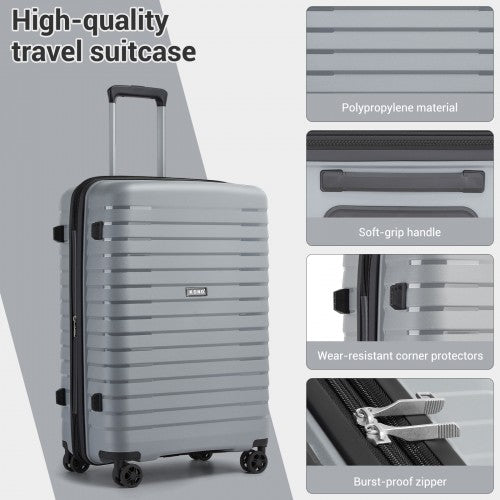 Kono KSK2595 Hard Shell Cabin Suitcase - 20 Inch