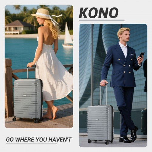 Kono KSK2595 Hard Shell 2 Piece Suitcase Set