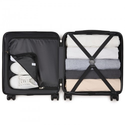 Kono KSK2596 Hard Shell Cabin Suitcase - 16 Inch