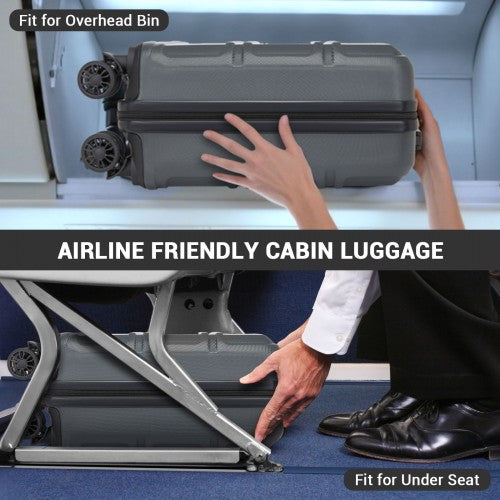 Kono KSK2596 Hard Shell Cabin Suitcase - 16 Inch