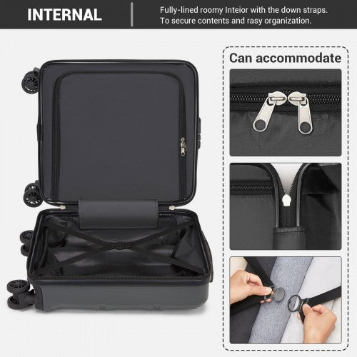 Kono KSK2596 Hard Shell Cabin Suitcase - 16 Inch