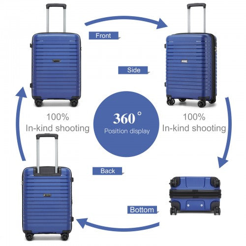 Kono KSK2595 Hard Shell Cabin Suitcase - 20 Inch