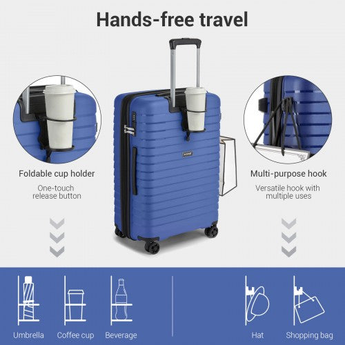 Kono KSK2595 Hard Shell Medium Suitcase - 24 Inch