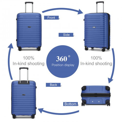 Kono KSK2595 Hard Shell 2 Piece Suitcase Set