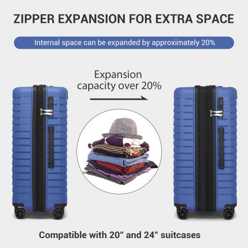 Kono KSK2595 Hard Shell 2 Piece Suitcase Set