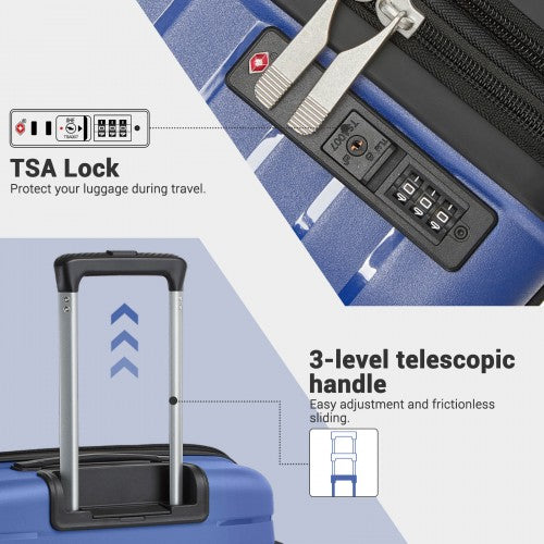 Kono KSK2595 Hard Shell Medium Suitcase - 24 Inch