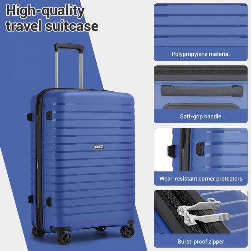 Kono KSK2595 Hard Shell Cabin Suitcase - 20 Inch