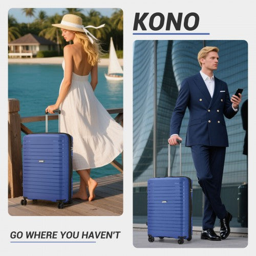 Kono KSK2595 Hard Shell Medium Suitcase - 24 Inch