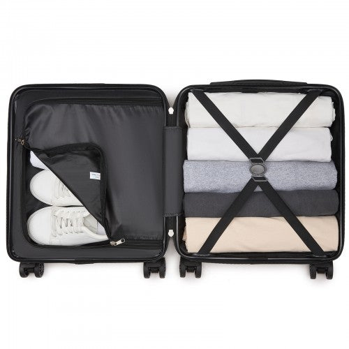 Kono KSK2596 Hard Shell Cabin Suitcase - 16 Inch