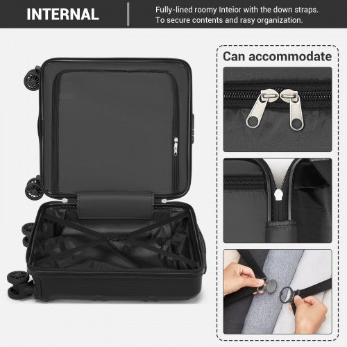 Kono KSK2596 Hard Shell Cabin Suitcase - 16 Inch