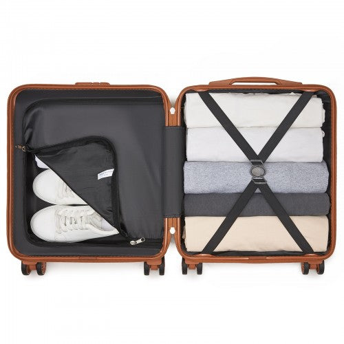 Kono KSK2596 Hard Shell Cabin Suitcase - 16 Inch